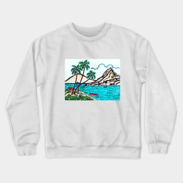 Lake Side Scenery Crewneck Sweatshirt by Graphics7